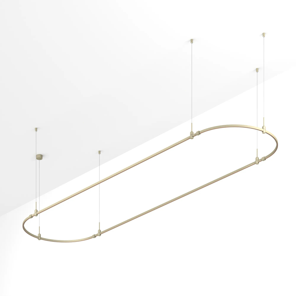 Основание ART-APRIORI-OVAL-HANG-4000x1000 (OG) (Arlight, IP20 Металл, 3 года) 054414