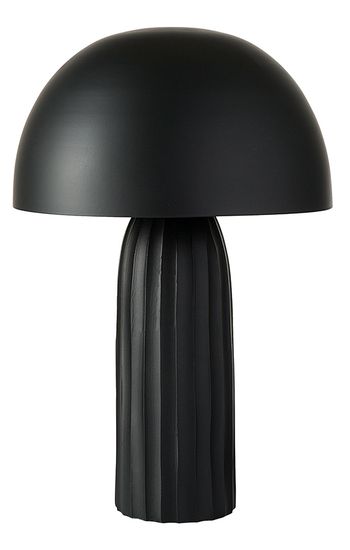Лампа настольная texture sleek, D24х37 см, черная