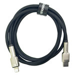 Кабель-зарядка Type-C на Lightning Baseus Cafule Metal 20W 1м CATLJK-A01 чёрный