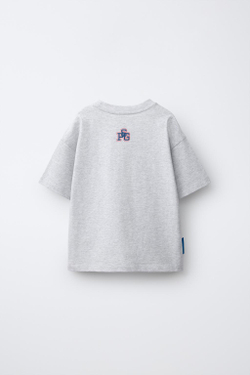 ZARA ФУТБОЛКА PSG ® T-SHIRT, СЕРЫЙ МЕЛАНЖ