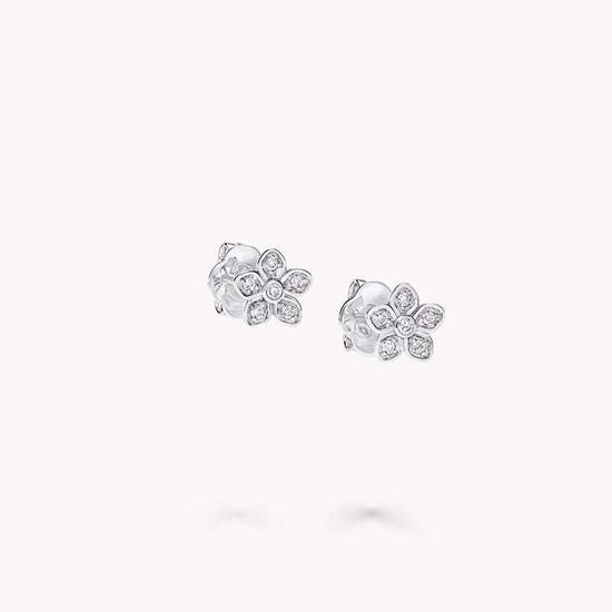 Пусеты Graff Wild Flower Petite Pave Diamond Stud Earrings