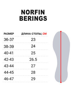 Сапоги зимние Norfin BERINGS с манж. олив. -45С EVA р.38-39