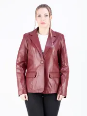 Куртка женская кожаная пиджак кожаный