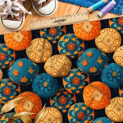 Ткань дюспо коробка с новогодними шарами
