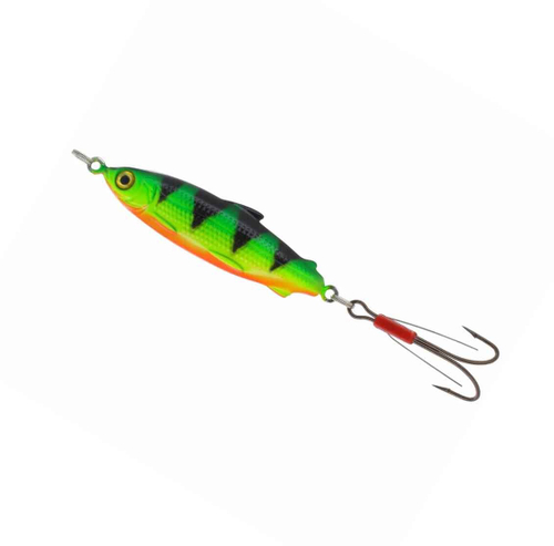 Блесна Kuusamo Muikku 90/17 незацепляйка, цвет BL/GR/FYe/FR UV