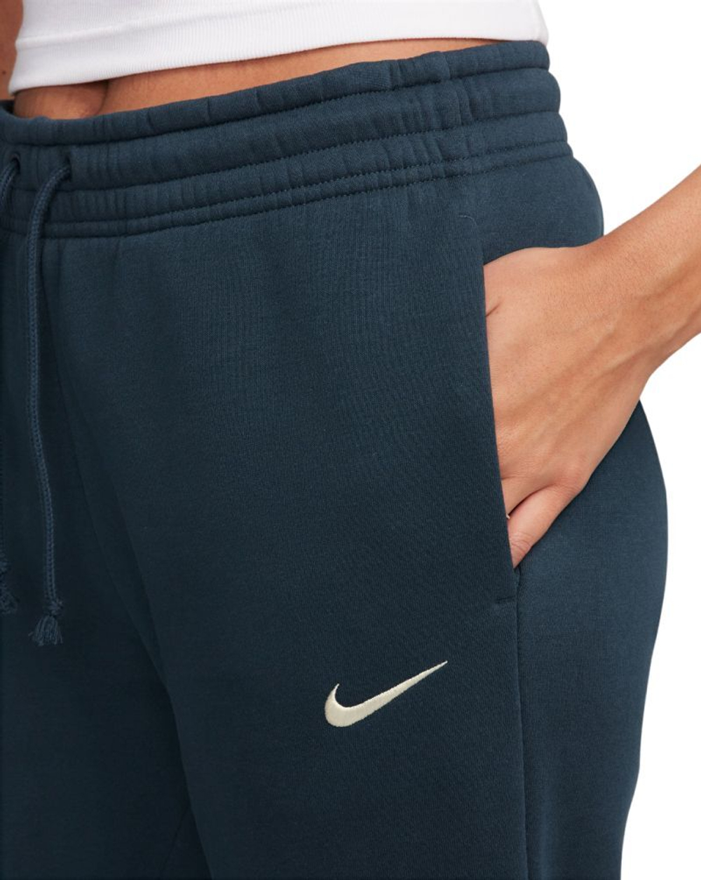 Женские теннисные брюки Nike Sportswear Phoenix Fleece Pant - небесный