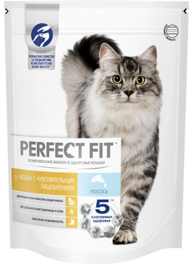 Perfect Fit Sensitive Лосось для кошек 650 г