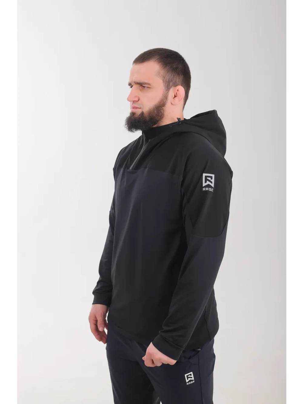 Худи спортивное с молнией Rage black арт.: HY26509