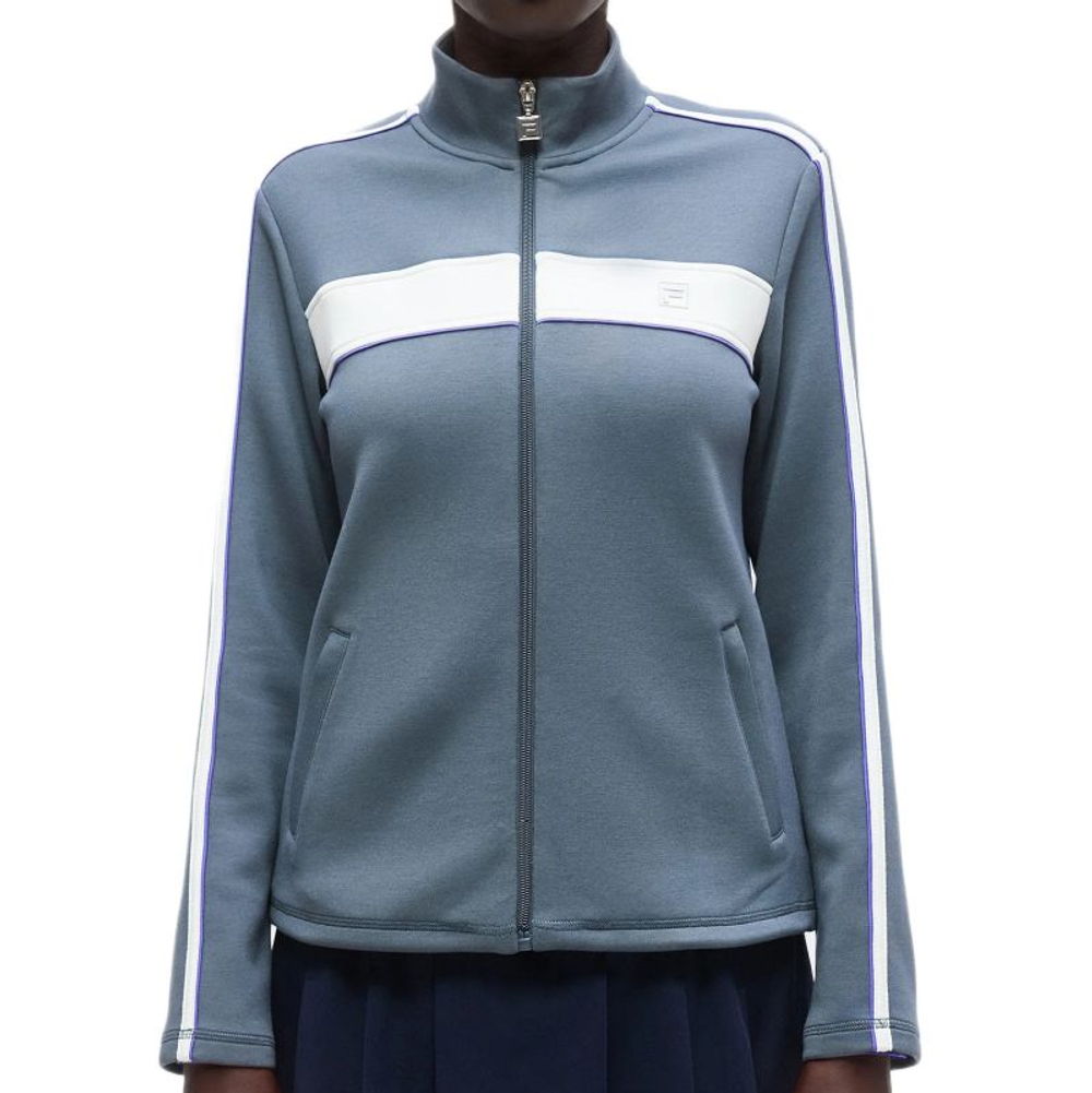 Женская теннисная куртка Fila Jacket Liella - turbulence/ecru comb