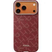 Pitaka Monogram Gold/Red Ultra-Slim Case for iPhone 17 Pro