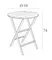 Helen Folding Table Ø60