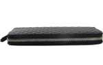 GUCCI BLACK LEATHER ZIP AROUND LONG WALLET