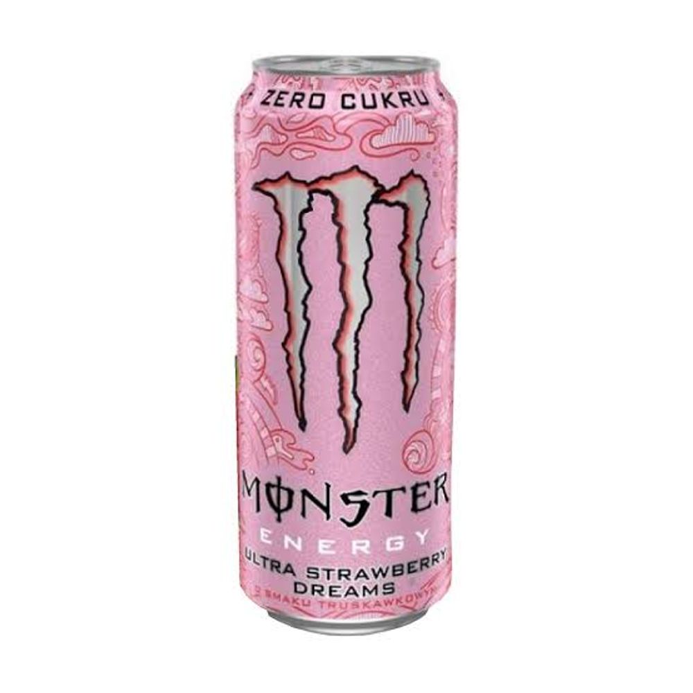 Напиток энергетический Monster Ultra Strawberry Dreams Ультра Стореби дримс ж/б 500мл