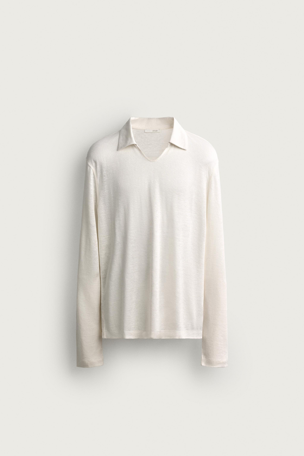ПОЛО ИЗ КОНОПЛИ И ВИСКОЗЫ REGULAR FIT — ZARA