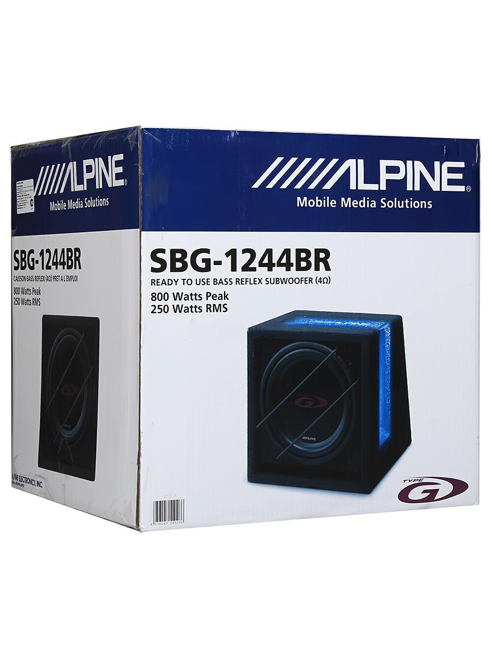 Автомобильный сабвуфер ALPINE SBG-1244BR