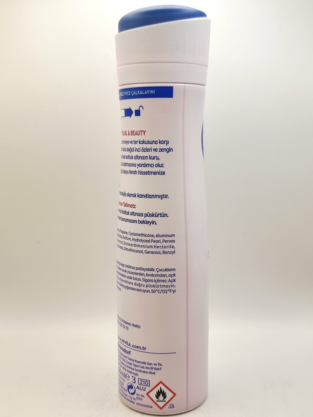 NIVEA Дезодорант - антиперсперант  спрей  Женский Pear&Beauty с экстрактом жемчуга и маслом авокадо  150 мл (Германия)