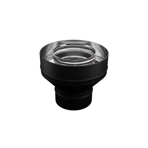 Старт для дымохода сэндвич Ferrum DN115*200 0,8/430 черная эмаль 37203