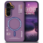 Дизайнерский чехол из мягкого пластика для SAMSUNG GALAXY S24 (не ULTRA/ FE/ PLUS!) с MagSafe и усиленной защитой камеры