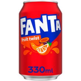 Напиток газированный Фанта Fruit Twist, 0.33 л, ж/б банка, Великобритания