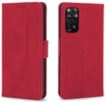 Стильный чехол-книжка из кожи для XIAOMI REDMI NOTE 11 / 11S с отделом для наличных, 3 слотами для карт и подставкой