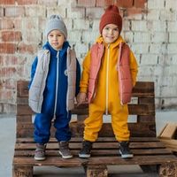 Жилет стеганый с капюшоном "Туман"