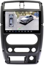 Магнитола для Suzuki Jimny 3 2005-2018 - FarCar BX3059M-360 монитор 9.5" 2K QLED на Android 13, Быстрая, CarPlay, 4G SIM-слот, 4 камеры в комплекте