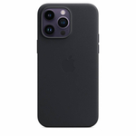 Кожаный чехол с поддержкой MagSafe Apple Leather Case для iPhone 14 Pro