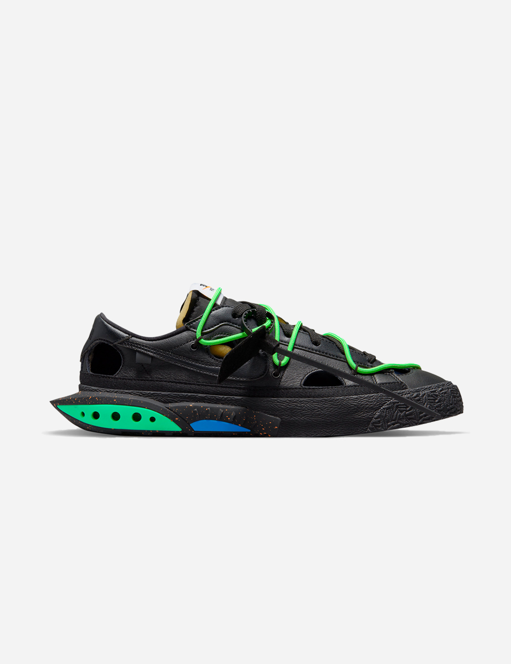 Off-White x Nike Blazer "Black and Electro Green"