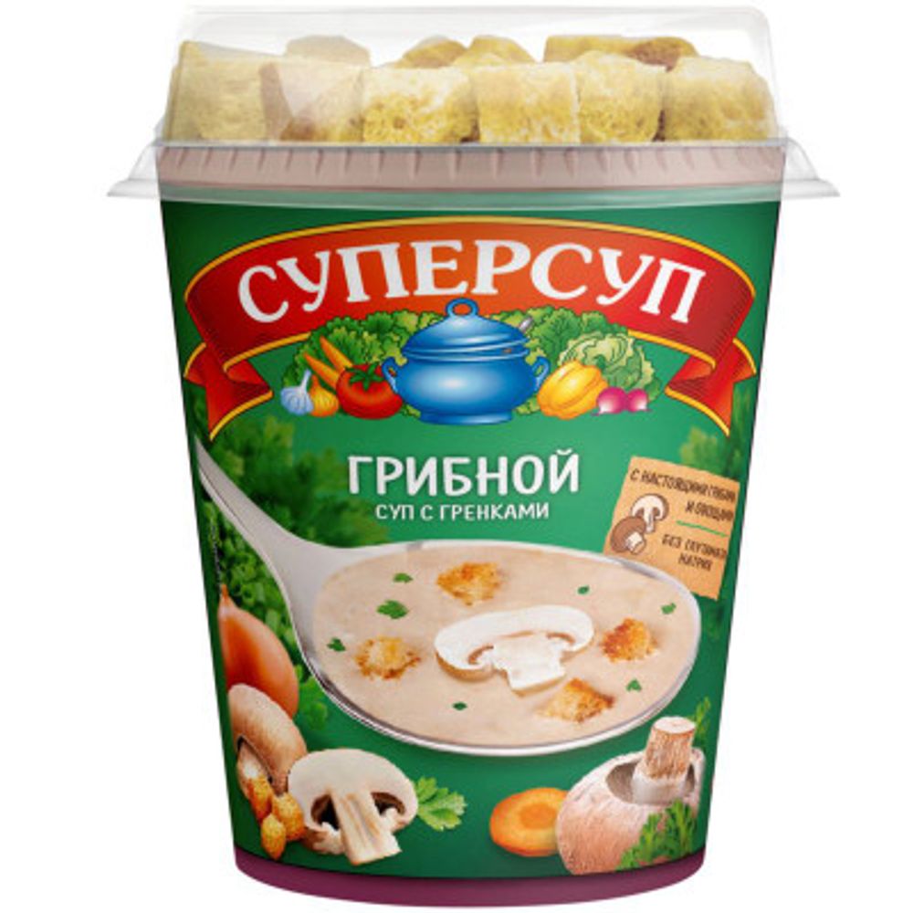 Суперсуп Грибной+Гренки 31г