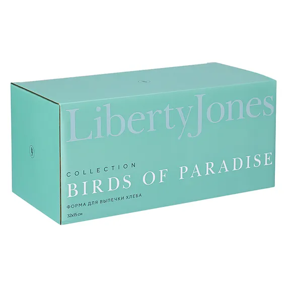 Форма для выпечки ржаного хлеба birds of paradise, fantail bird, 33х16 см