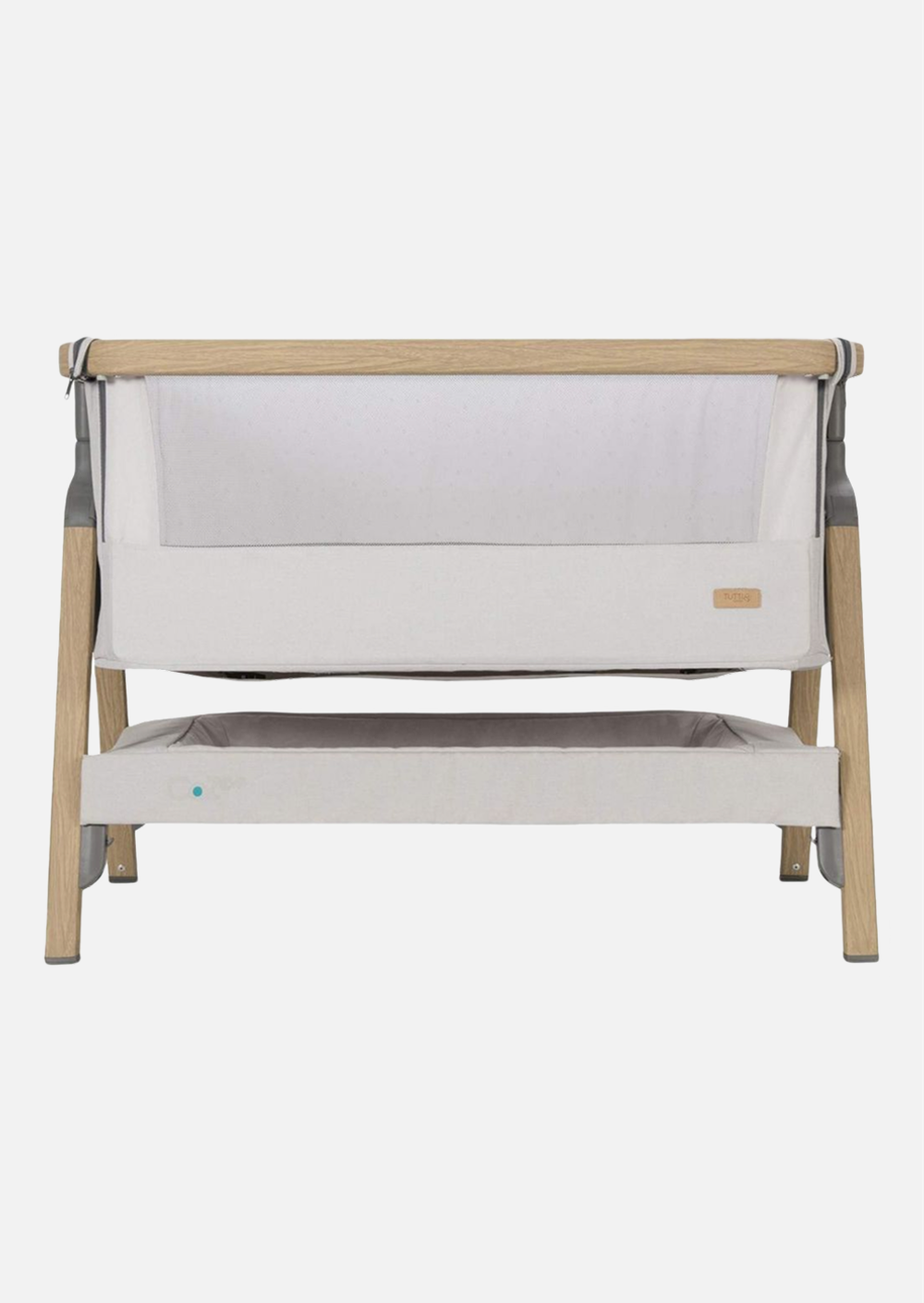 Tutti Bambini Колыбель CoZee Oak and Silver с колесами