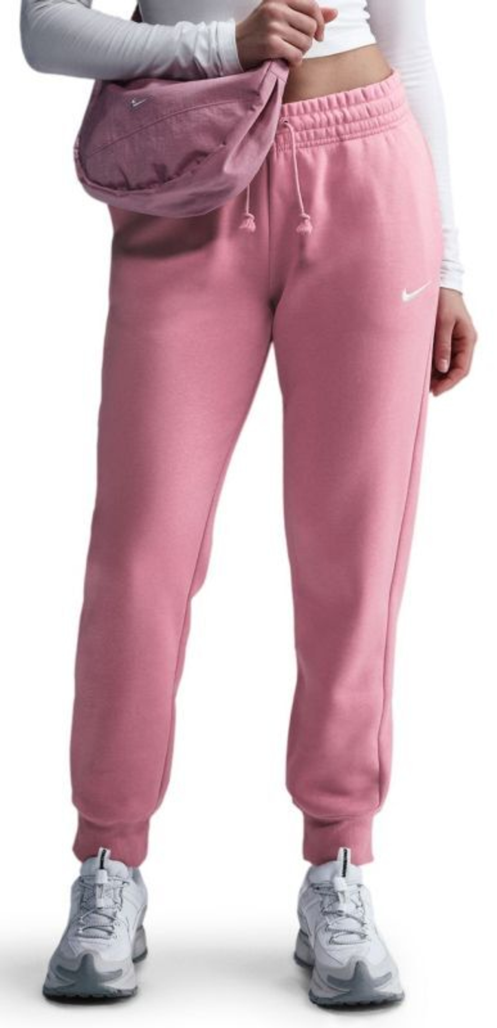 Женские теннисные брюки Nike Sportswear Phoenix Fleece - Розовый