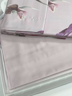 Постельное белье 2 спальное евро макси Blumarine Fleurette Ribes розовое