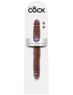 Средний двусторонний фаллос 12" Slim Double Dildo , коричневый (Цвет: коричневый)