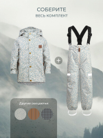 Куртка непромокаемая дождевик Mjölk Blue leopard