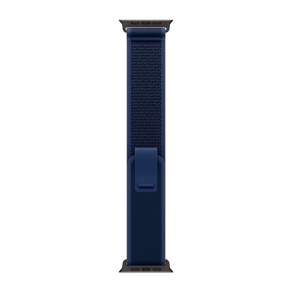 Умные часы Apple Watch Ultra 2 (2024) GPS + Cellular, 49mm, Black Titanium Case with Blue Trail Loop S/M, (Синий)