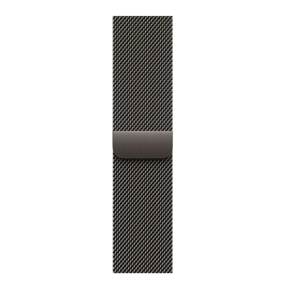 Apple Watch S11 46 mm Titanium Slate case | Slate Milanese Loop, M/L