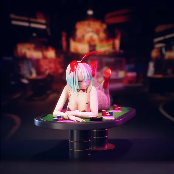 Lucy Poker Table - Cyberpunk: Edgerunners