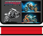 Пенал 1 секц. большой 190/115 "Hyperbike 2025" (Пчёлка)