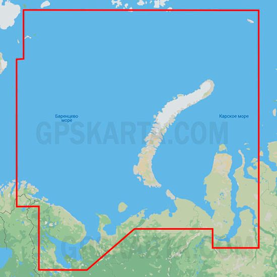C-MAP  Белое, Баренцево, Карское море карта глубин для Lowrance / Simrad / B&G MAX-N+ RS-Y202