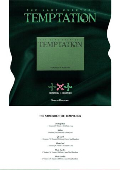 TXT - THE NAME CHAPTER : TEMPTATION (Weverse Albums ver.)
