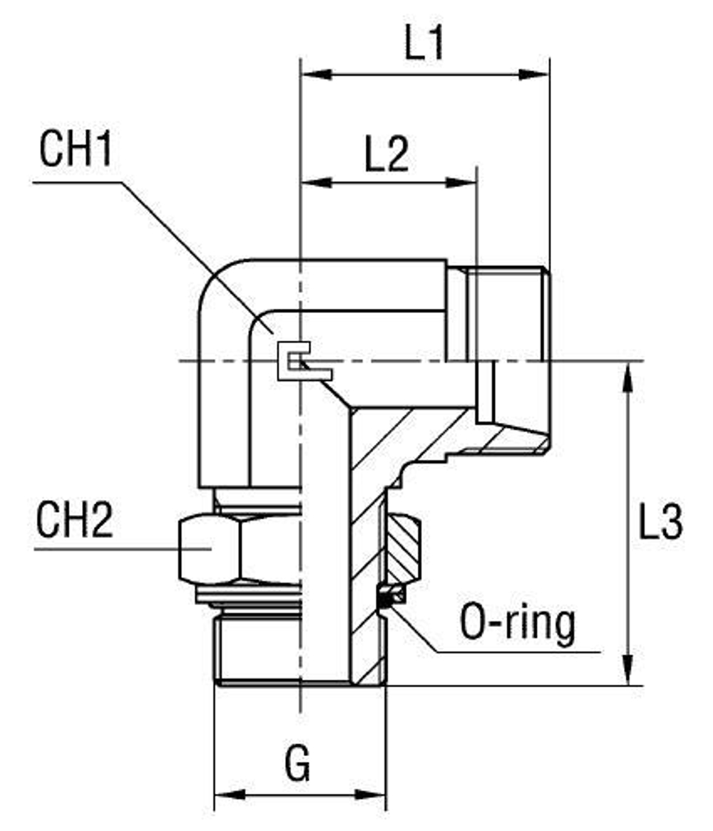 Штуцер FRG90 DS38 BSP 1.1/2 (корпус)