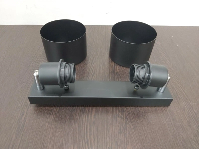 Настенно-потолочный спот в стиле лофт TR8142/2 BK черный E27*2 max 40W 340*120*180 (Уценка по качеству)