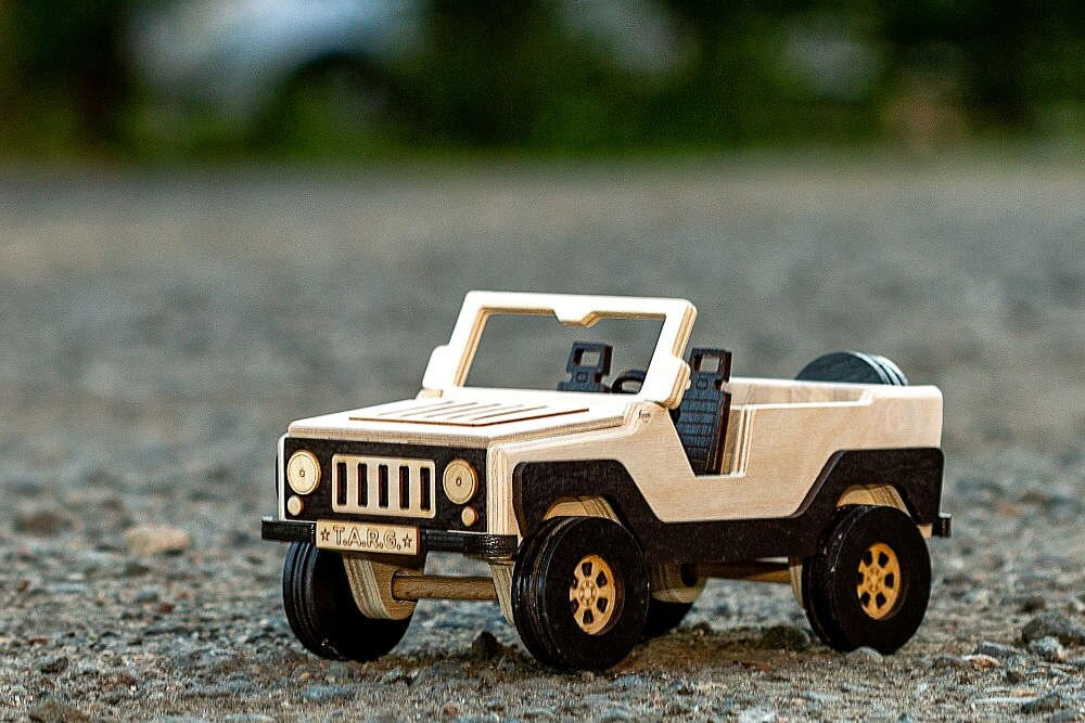 Внедорожник Off-Road от TARG - деревянный конструктор, сборная модель, 3d пазл