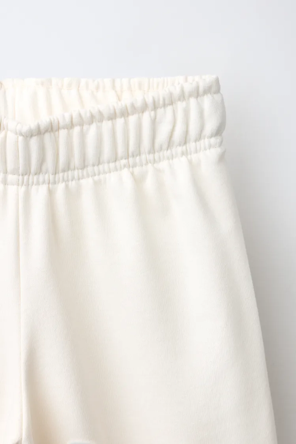 ZARA БРЮКИ WIDE LEG С НАШИВКАМИ-ЗВЕЗДАМИ, ПЕСОЧНЫЙ