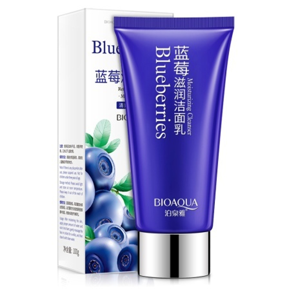 BIOAQUA Пенка для умывания с экстрактом голубики
