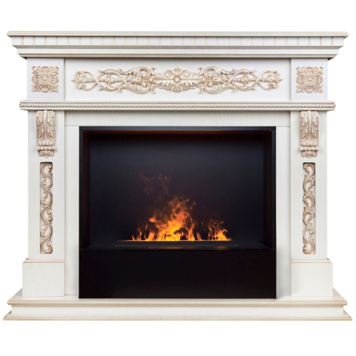 Каминокомплект Real Flame Estella 25,5/26 WT с очагом 3D Cassette 630 Black Panel