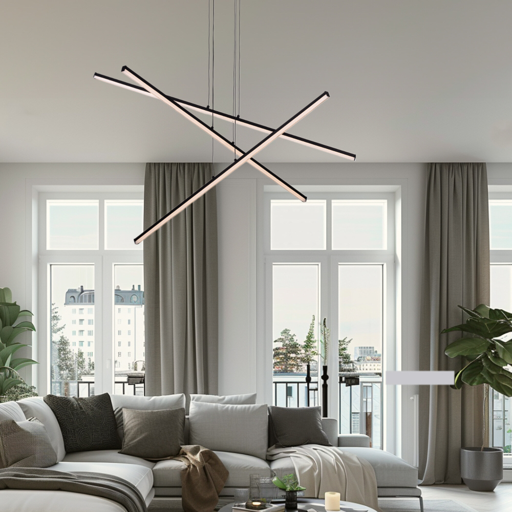 Citilux Trent CL203731 LED Люстра подвесная с пультом Чёрная