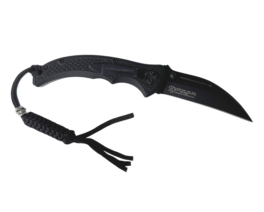 Складной тактический нож керамбит With Armour Black Claw, WA-075BK