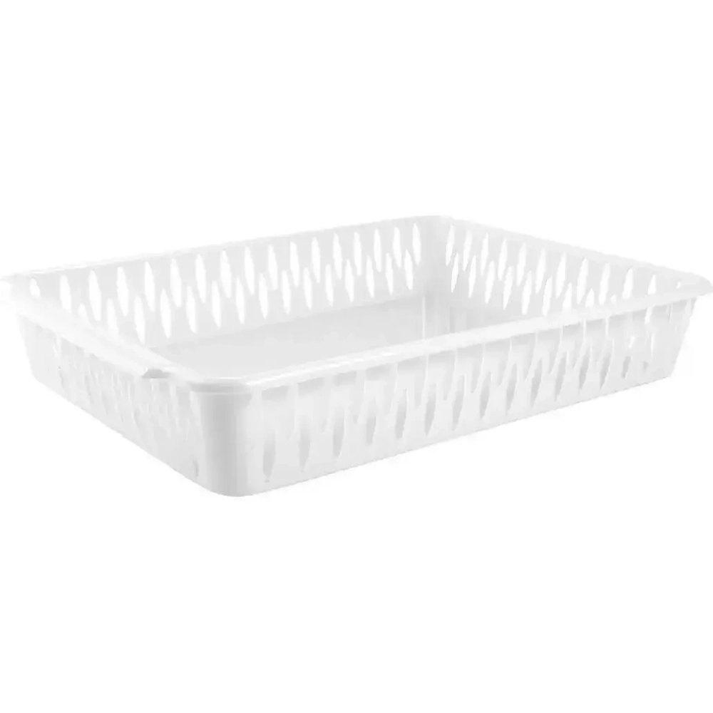 Корзинка для хранения Keeplex Ритм A4 35,5х6см белое облако
